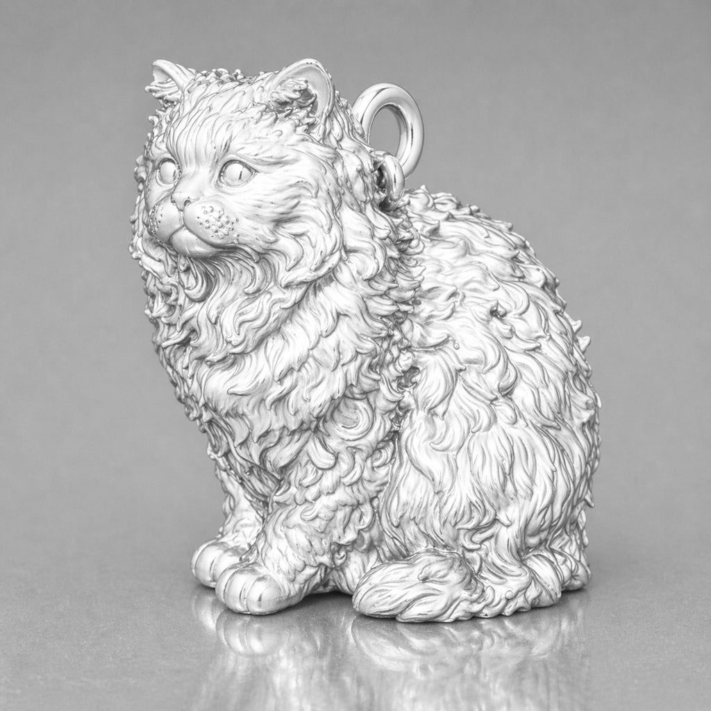 925 Sterling Silver - Selkirk Rex Cat Charm