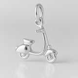 940 Argentium Silver - Vespa Motor Scooter Charm
