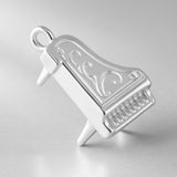 999 Pure Silver - Ornate Grand Piano Charm