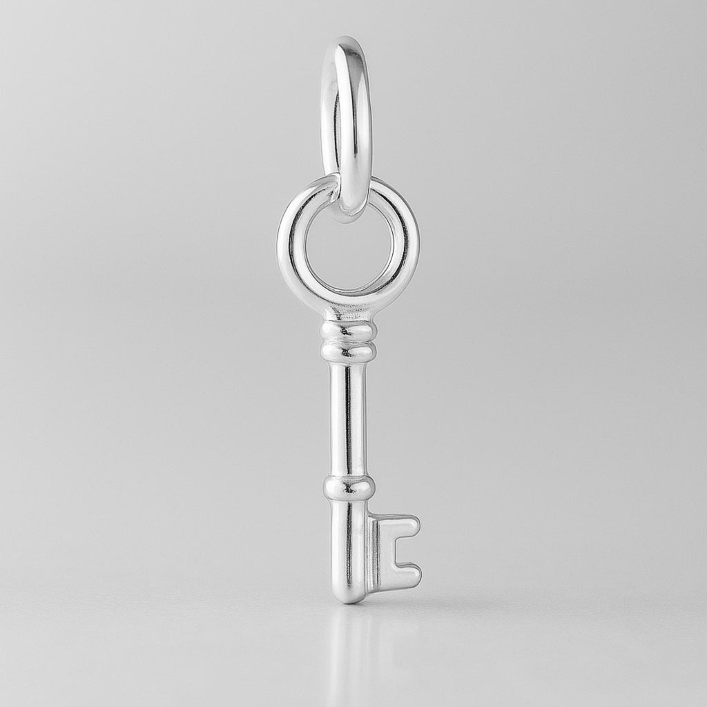 925 Sterling Silver - Classic Vintage Key Charm
