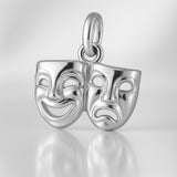 999 Pure Silver - Openwork Laugh Now Cry Later Charm