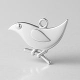 940 Argentium Silver - 2D Bird Charm