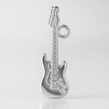 925 Sterling Silver - Tele Electric Guitar Charm
