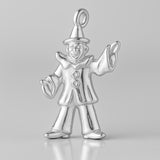 940 Argentium Silver - Juggling Clown Charm
