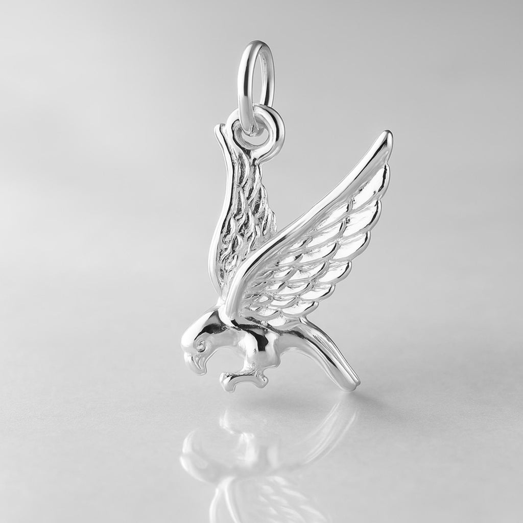 940 Argentium Silver - Soaring Eagle Charm