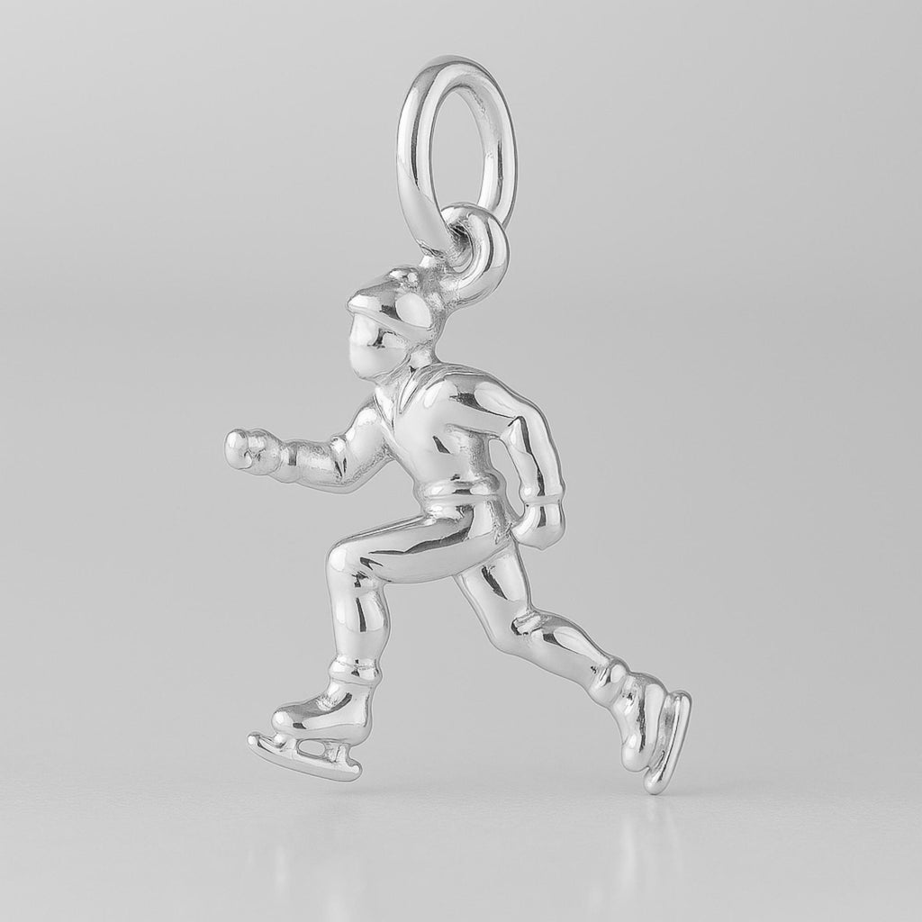 940 Argentium Silver - Ice Skater Charm