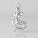 999 Pure Silver - Ceasg Mermaid Charm