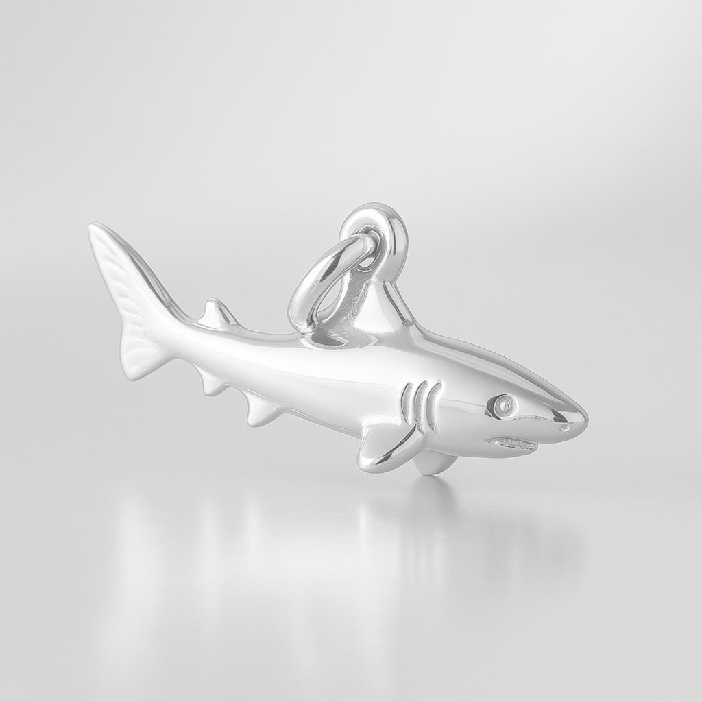 999 Pure Silver - Tiger Shark Charm