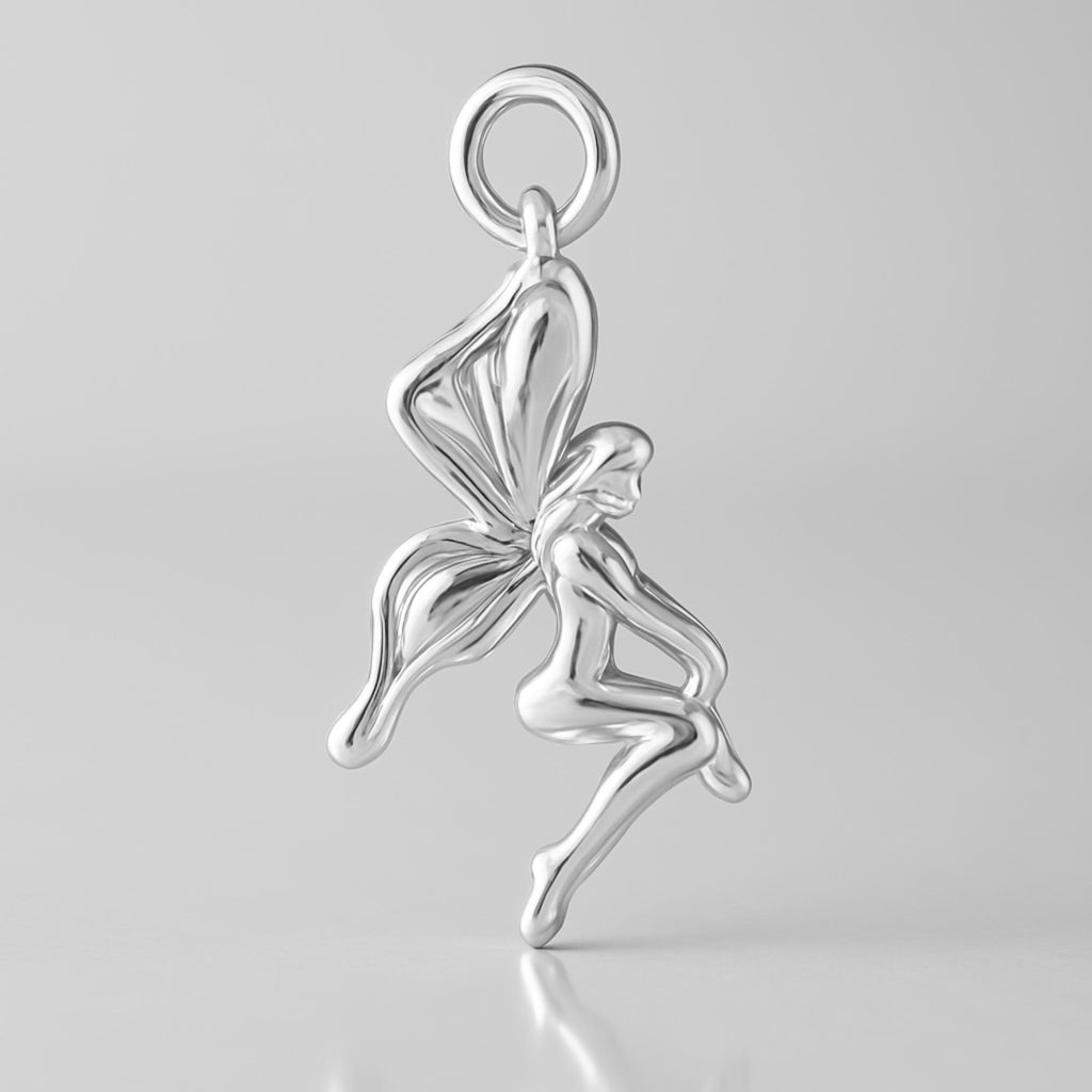 940 Argentium Silver - Garden Fairy Charm