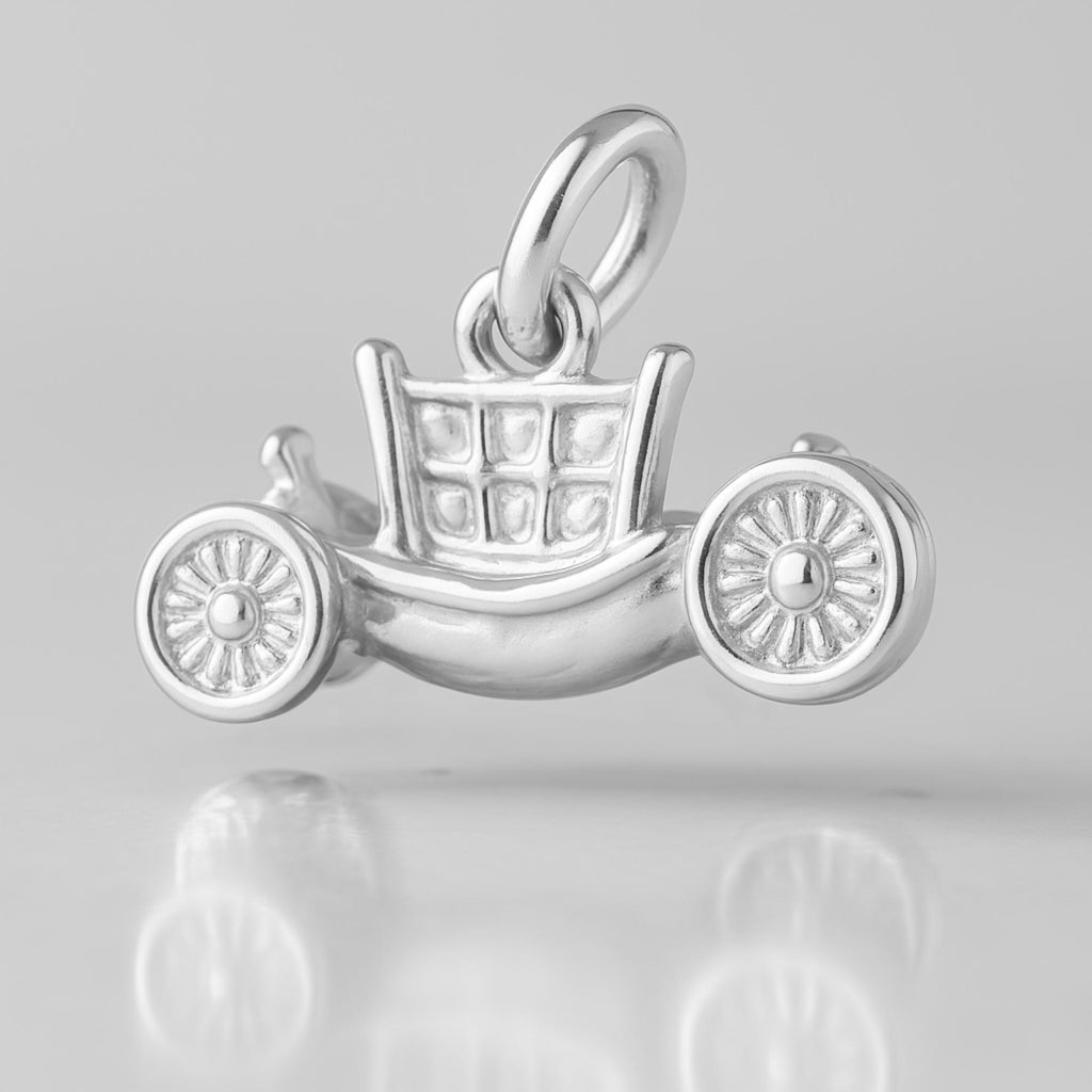 925 Sterling Silver - Princess Carriage Charm