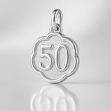 925 Sterling Silver - 50th Clover Charm