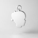 925 Sterling Silver - Girls Silhouette Charm