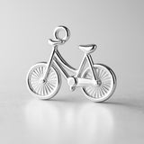 925 Sterling Silver - Mini Bicycle Charm