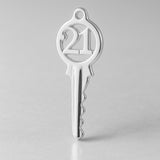 999 Pure Silver - Classic 21 House Key Charm