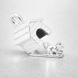 999 Pure Silver - Dog in Kennel Charm