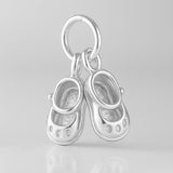 999 Pure Silver - Tiny Baby Shoes Charm