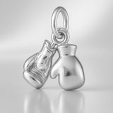 925 Sterling Silver - Classic Boxing Gloves Charm