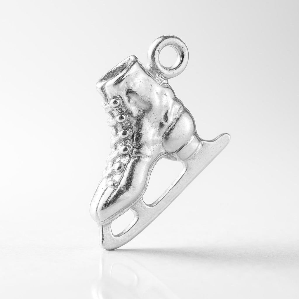 940 Argentium Silver - Classic Ice Skating Boots Charm