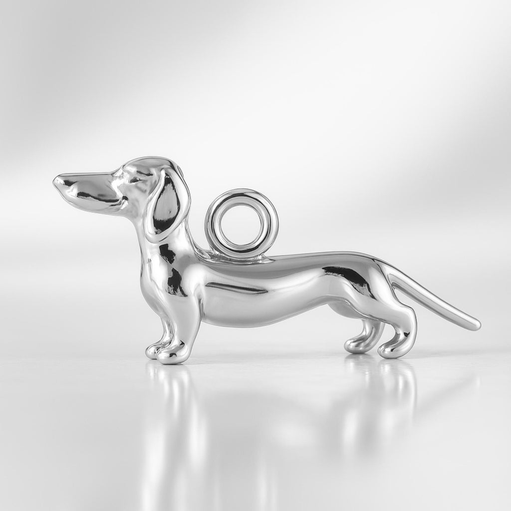 940 Argentium Silver - Classic Dachshund Dog Charm