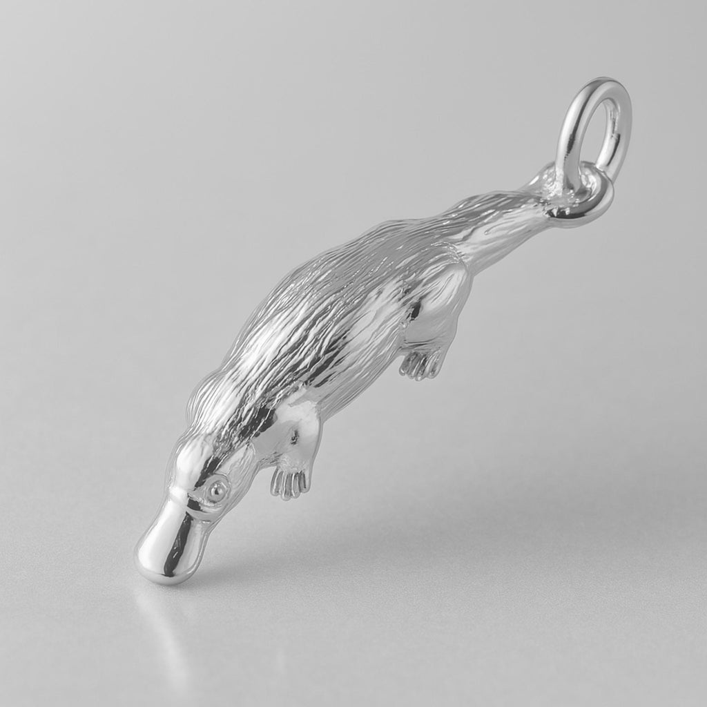940 Argentium Silver - Australian Platypus Charm