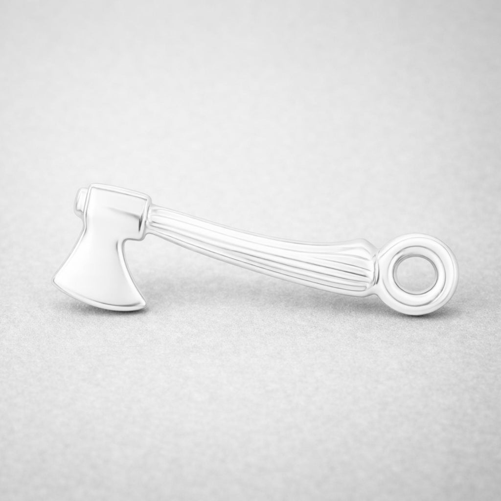 999 Pure Silver - Camping Hatchet Charm