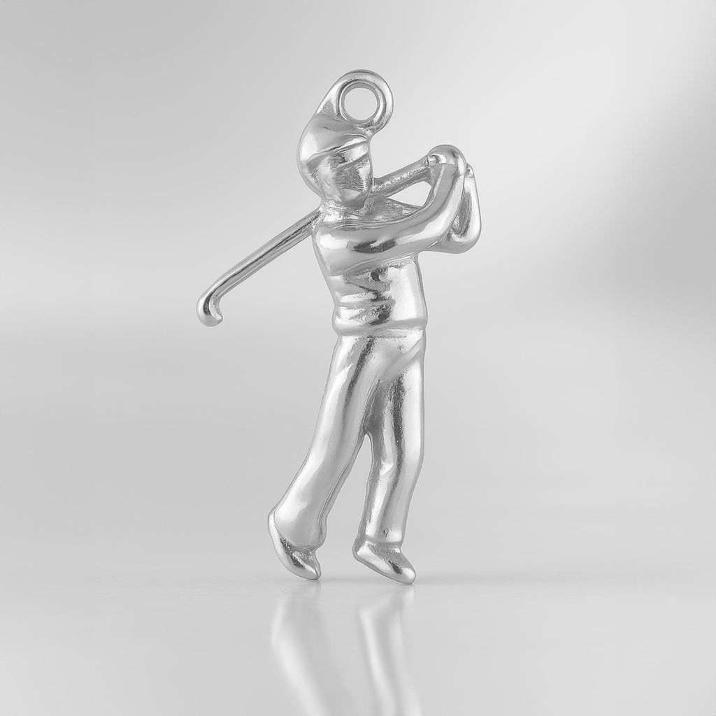 925 Sterling Silver - Golfer Swing Charm