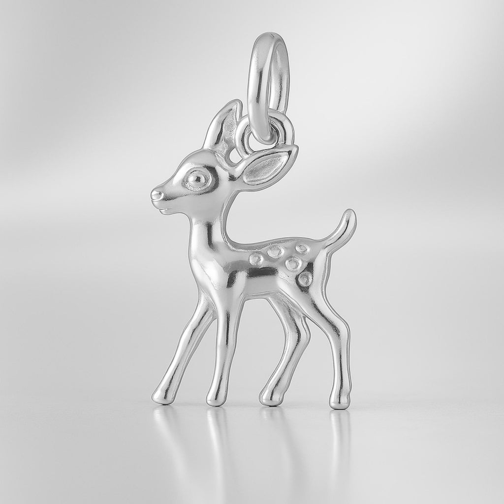 999 Pure Silver - Forest Deer Charm