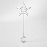 940 Argentium Silver - Star Wand Charm