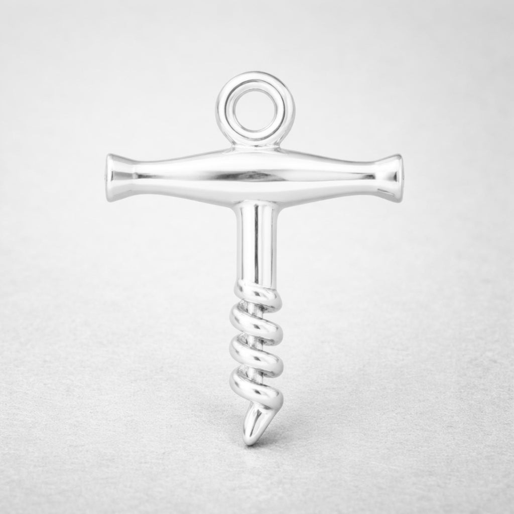 999 Pure Silver - Traditional Corkscrew Charm