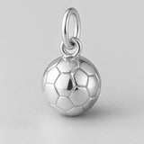 925 Sterling Silver - Soccer Ball Charm