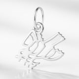925 Sterling Silver - Filigree Dove Charm