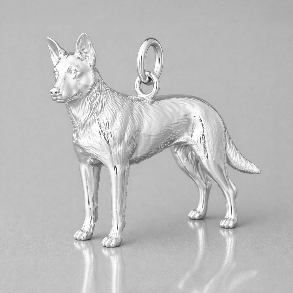 999 Pure Silver - Australian Cattle Dog Charm