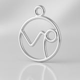 999 Pure Silver - Capricorn Zodiac Round Charm