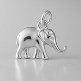 940 Argentium Silver - Asian Elephant Charm