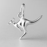925 Sterling Silver - Jumping Kangaroo Charm