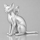 940 Argentium Silver - Abyssinian Cat Charm