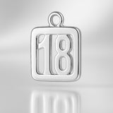 940 Argentium Silver - 18 Pendant Charm