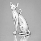 999 Pure Silver - Oriental Shorthair Cat Charm
