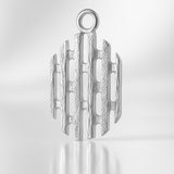 940 Argentium Silver - Openwork Grille Totem Charm