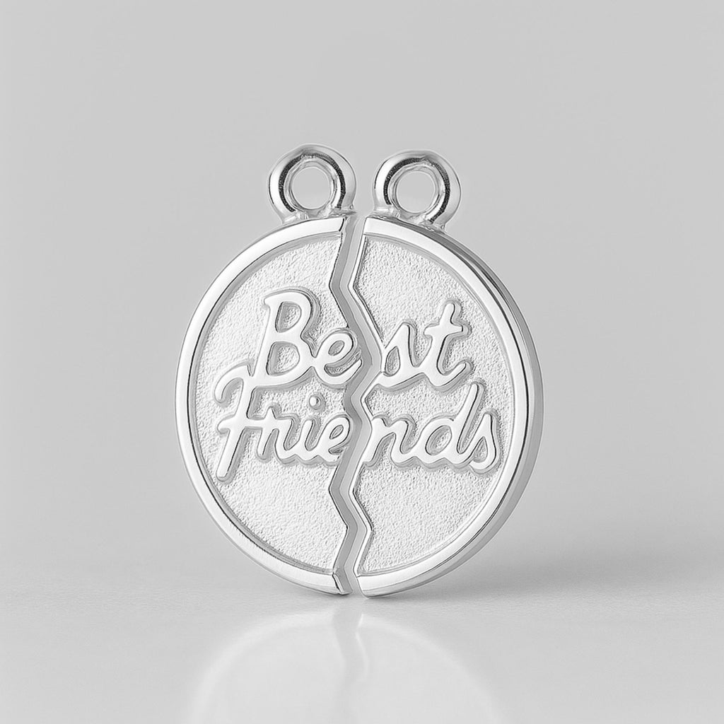 925 Sterling Silver - Classic Best Friends Amulet Charm