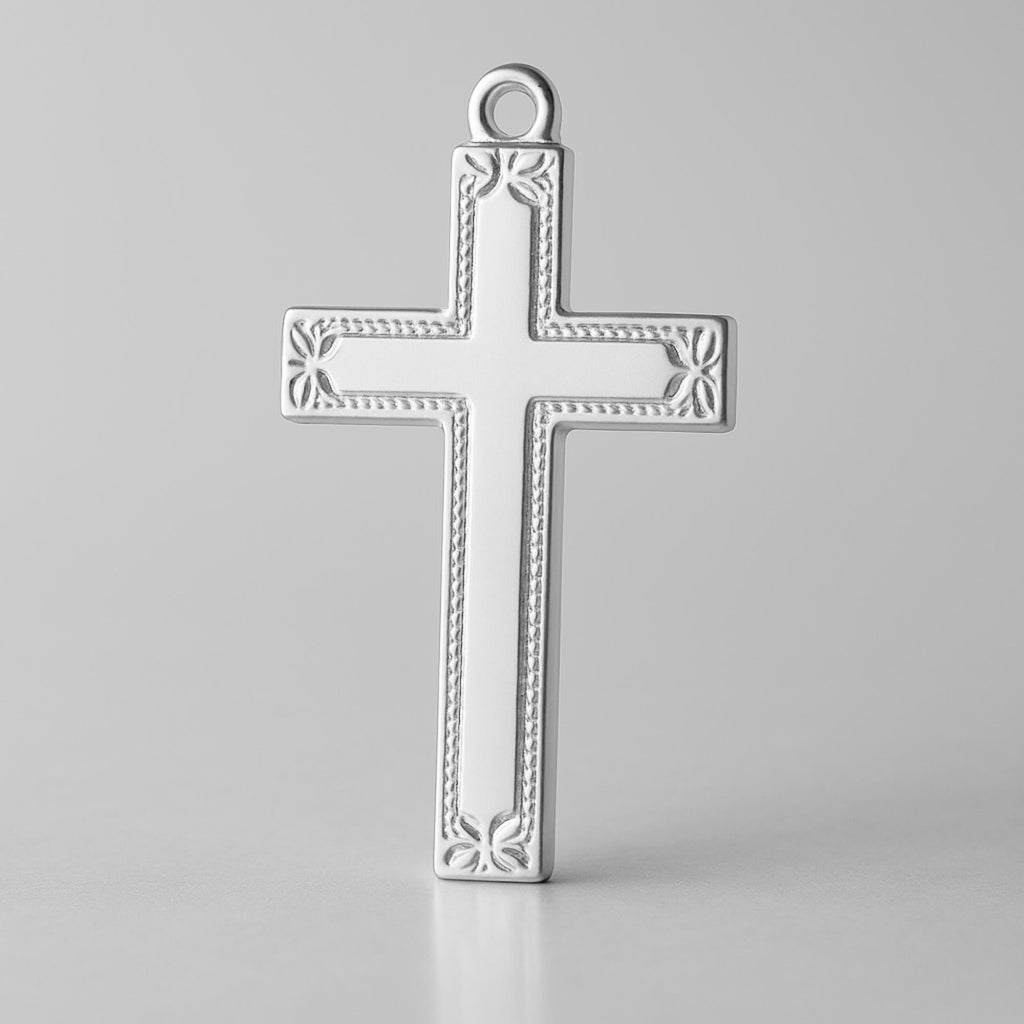 999 Pure Silver - Artisan Crucifix Charm