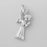 940 Argentium Silver - Praying Christmas Angel Charm