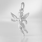 925 Sterling Silver - Flying Cherub Angel Charm