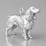 940 Argentium Silver - English Springer Spaniel Dog Charm