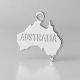925 Sterling Silver - Mini Australia Charm