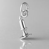 999 Pure Silver - Vintage Candlestick Charm