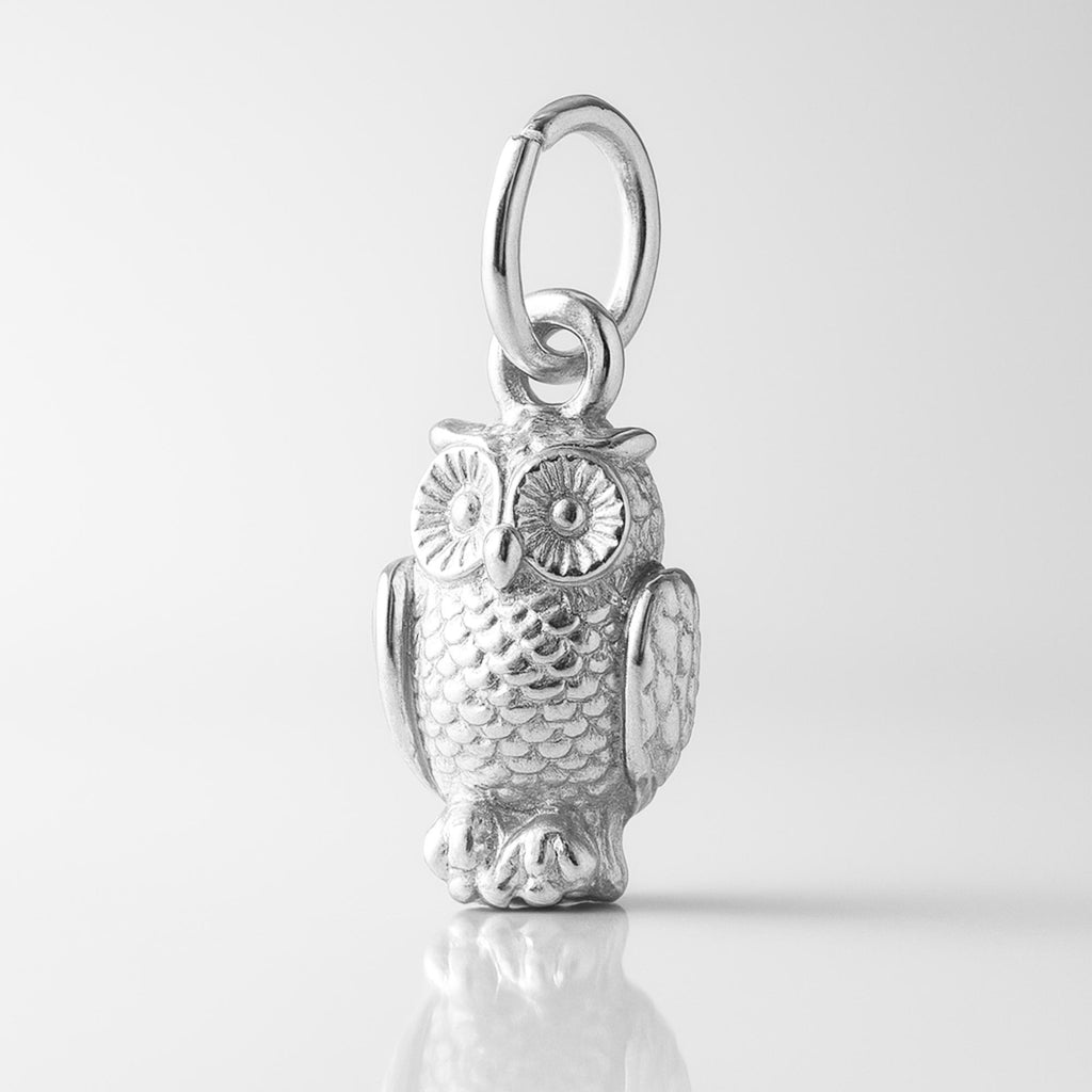 999 Pure Silver - Woodland Owl Charm