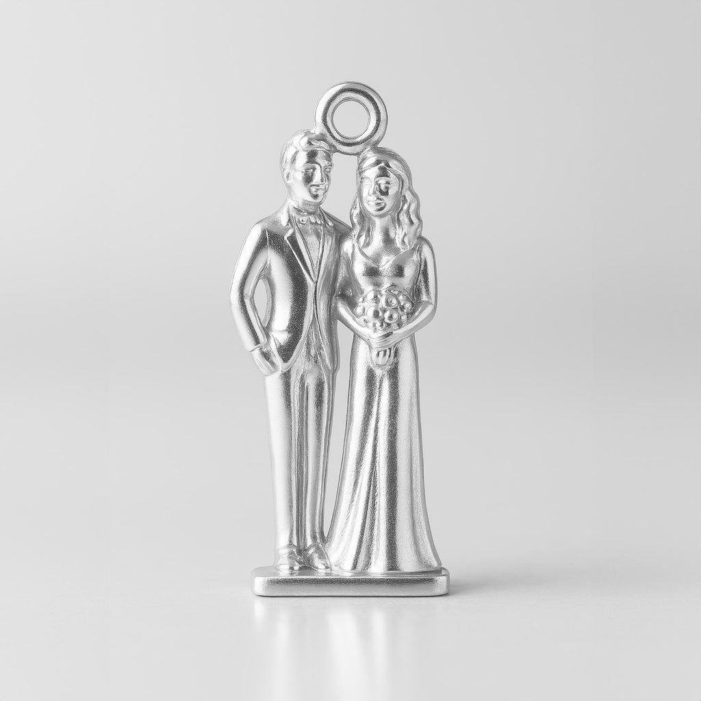 999 Pure Silver - Classic Bride & Groom Charm
