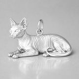 999 Pure Silver - Sphynx Cat Charm