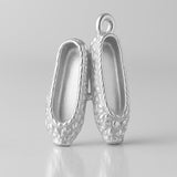 999 Pure Silver - Ornate Ballet Flats Charm